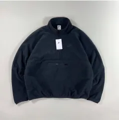 ナイキ(NIKE) マイクロ フリース ハーフジップアップ スウェット ブラック L