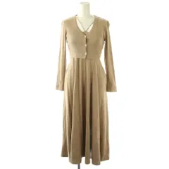 ココディール COCO DEAL 2点セット キャミソールワンピース ロング ニット カーディガン 長袖 1 ベージュ /NR