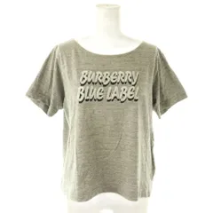 バーバリーブルーレーベル BURBERRY BLUE LABEL Tシャツ カットソー 半袖 スパンコール装飾 38 グレー /NR ■OS
