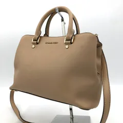 マイケルコース 2WAY ハンドバッグ ショルダーバッグ ベージュ レザー 斜め掛け