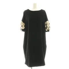 プープレ peu pres ワンピース 半袖 ロング F 黒 /NR ■OS