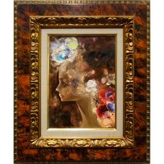 油彩　油彩画　松任谷千鶴　『シンガポールのマリザ』 油彩 油彩画 松任谷千鶴 『シンガポールのマリザ』 - メルカリ