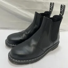 【中古】Dr.Martens 2976 ホワイトステッチ チェルシーブーツ（スムースレザー）UK9[19]