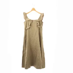 ジャーナルスタンダード レリューム JOURNAL STANDARD relume ワンピース ロング フリル ノースリーブ F グレージュ /HK