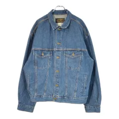 90年代 カナダ製 Eddie Bauer エディーバウアー デニムジャケット ブルー(メンズ L)中古 古着 X1917
