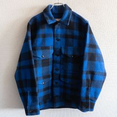 【美品】FILSON【マッキーノクルーザージャケット】38 ブルー チェック USA製 フィルソン 26010300
