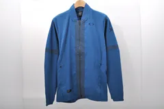 中古 メンズ オークリー OAKLEY フルジップアウター M 青 ブルー 長袖 ウィンド素材