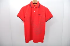 中古 メンズ ビバハート VIVA HEART 半袖ポロシャツ 48(M) 赤 レッド シンプル