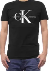 【送料送料無料】Calvin Klein Jeans（カルバンクラインジーンズ）J30J320935　Core Monogram Logo SlimT-Shirt コアモノグラムロゴスリムTシャツ　コットン100％　BEH　ブラック　ユニセックス