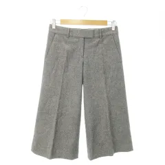 セオリー Theory パンツ ツイード スラックス ワイド 七分丈 アルパカ センタープレス きれいめ 小さいサイズ 0 グレー /AO15
