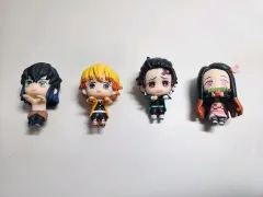 出品) 鬼滅の刃 ぷち ひっかけ 4種 炭治郎 禰豆子 我妻 善逸 伊之助