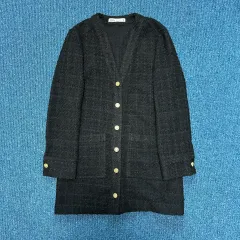 ザラ ツイード コート M