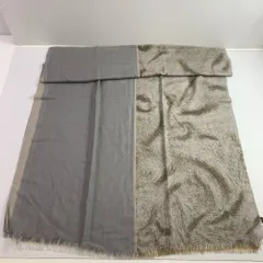 04w5806▽※【中古】Loro Piana ロロピアーナ カシミヤ・シルク ストール フリンジストール マフラー イタリア製【八王子店】