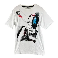 美品 VOLCOM ボルコム 前面プリント 春夏 SS 半袖Tシャツ コットン ホワイト レディース S【古着】【中古】【送料無料】
