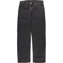 古着 00年代 リーバイス Levi's 505 REGULAR FIT STRAIGHT LEG ブラックデニム テーパードデニムパンツ カナダ製 メンズw32相当/evb033120