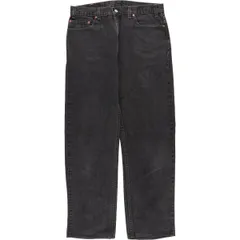 古着 00年代 リーバイス Levi's 505 REGULAR FIT STRAIGHT LEG ブラックデニム テーパードデニムパンツ USA製 メンズw34相当/evb033125