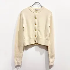 BEAUTY&YOUTH UNITED ARROWS ウール ショートクルーネックニットカーディガン オフホワイト 【送料込み】