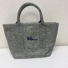 トートバッグ　 Ron Herman ロンハーマン トートバッグ ロゴ刺繍 プチプラ 高見え おしゃれ お出かけ キャンバス　グレー