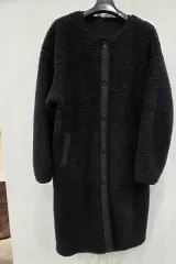 ユニクロ ロング フリース コート M