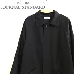 JOURNAL STANDARD relume ステンカラーロングコート チェック 18-020-464-0100-3-0 L ブラック メンズ ファッション