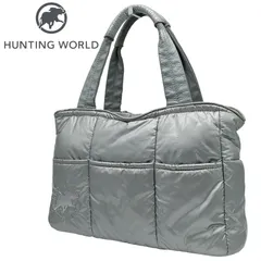 HUNTING WORLD　ハンティングワールド　ハンドバッグ　キルティング　シルバー　531203　トートバッグのサムネイル