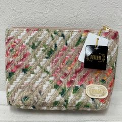 美品FEILERフェイラー ラナンキュラス 多色 ショルダーバッグ花柄 