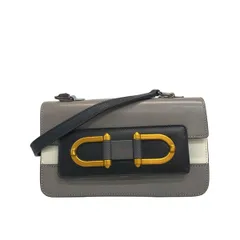 FURLA(フルラ) ショルダーバッグ - グレー×黒×アイボリー レザー