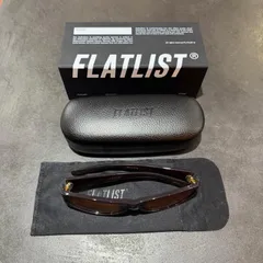 参考上代40150円 FLATLIST EDDIE KYU サングラス メガネ 眼鏡 フラットリスト 013FL117 ブラウン （6022M）
