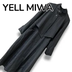 YELL MIWA  エールミワ ブラック レディース アウター ジャケット ロングコート 上品 シンプル 【Mサイズ】0000920OC