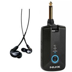 《在庫あり 即納可能》 NUX ニューエックス Mighty Plug Pro MP-3 + SHURE SE215-K-A (ブラック) カナル型 高遮音性 イヤホン