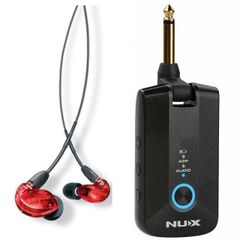 《在庫あり 即納可能》 NUX ニューエックス Mighty Plug Pro MP-3 + SHURE SE215SPE-RD-A (レッド) カナル型 高遮音性 イヤホン