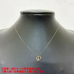 ※併売商品※◆中古状態良好◆ canal4℃【カナルヨンドシー】ハートネックレス ダイヤモンド K10PG ピンクゴールド レディース　M1463