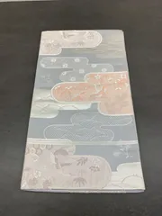 淡い水色地　上品な袋帯