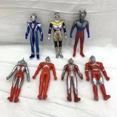 【中古】EC)現状品)ウルトラマン ソフビ 7体セット[91]