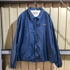 1486 WESTARK コーチジャケット ネイビー XL ウエストアーク ナイロンジャケット 裏起毛 ワンポイント プリントロゴ 古着卸 アメリカ仕入