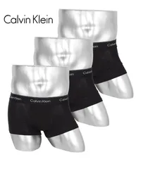 新品 未使用 並行輸入 Calvin Klein カルバンクライン 下着 【3枚セット】ICON COTTON STRETCH メンズ ローライズ ボクサーパンツ 518881 ブラックWBセット