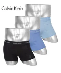 新品 未使用 並行輸入 Calvin Klein カルバンクライン 下着 【3枚セット】ICON COTTON STRETCH メンズ ボクサーパンツ 518882 ブラックブルーマルチセット