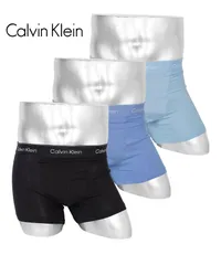 新品 未使用 並行輸入 Calvin Klein カルバンクライン 下着 【3枚セット】ICON COTTON STRETCH RELAXED メンズ ボクサーパンツ 518884 ブラックブルーマルチセット