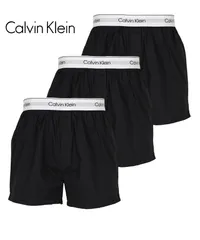 新品 未使用 並行輸入 Calvin Klein カルバンクライン 下着 【3枚セット】ICON COTTON STRETCH BOXER メンズ トランクス 518885 ブラックセット