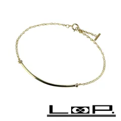 ティファニー ■新同■磨き済■ Tスマイル ブレスレット K18 イエローゴールド YG750 箱 2.6g 【493065】13