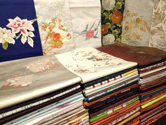 平和屋着物◎六通柄袋帯 唐織 正倉院花文 銀糸 正絹 逸品 AABC1531dt