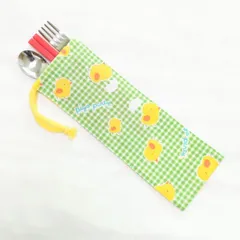 カトラリーケース　巾着タイプ　ハンドメイド㊼のサムネイル