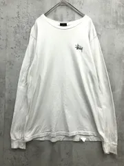 STUSSY ステューシー 94974 28629 ロゴ ビッグロゴ ロンT Tシャツ sizeS/白 ■■ メンズ