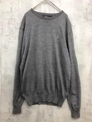 POLO RALPH LAUREN ポロ ラルフローレン ワンポイント 刺繍 ニット セーター sizeSP/170/92A/グレー ■■ メンズ
