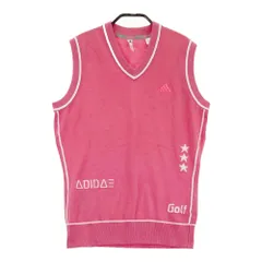 サイズ：L ADIDAS GOLF アディダスゴルフ  ニットベスト  ピンク系 [240101338575] ゴルフウェア レディース ストスト