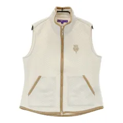 サイズ：M BEAMS GOLF ビームスゴルフ  ジップベスト  ベージュ系 [240101357233] ゴルフウェア レディース ストスト