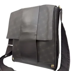 dunhill ダンヒル ディーエイト ロゴプレート ショルダーバッグ 斜め掛け 肩掛け メンズ レザー ダークブラウン