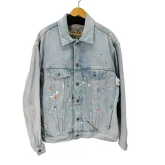 リーバイス Levis silver tab / シルバータブ デニム トラッカージャケット ペイント加工 メンズ import：L 