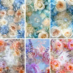 中級 フル ダイヤモンドアート キット ビーズ刺繍 フラワーアレンジメント 花パネル 薔薇 アジサイ モザイクアート リハビリ 趣味 絵画 カラービーズ