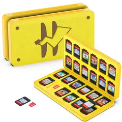 【数量限定】対応 ソフトケース スイッチ 24枚Micro SD メモリーカード 収納ボックス 収納可 Switch/Switch Lite/Switch ゲームカード OLED モデル対応 コンパクト 24枚 薄型 軽量 防塵 GeeRic 持ち運 傷つき防